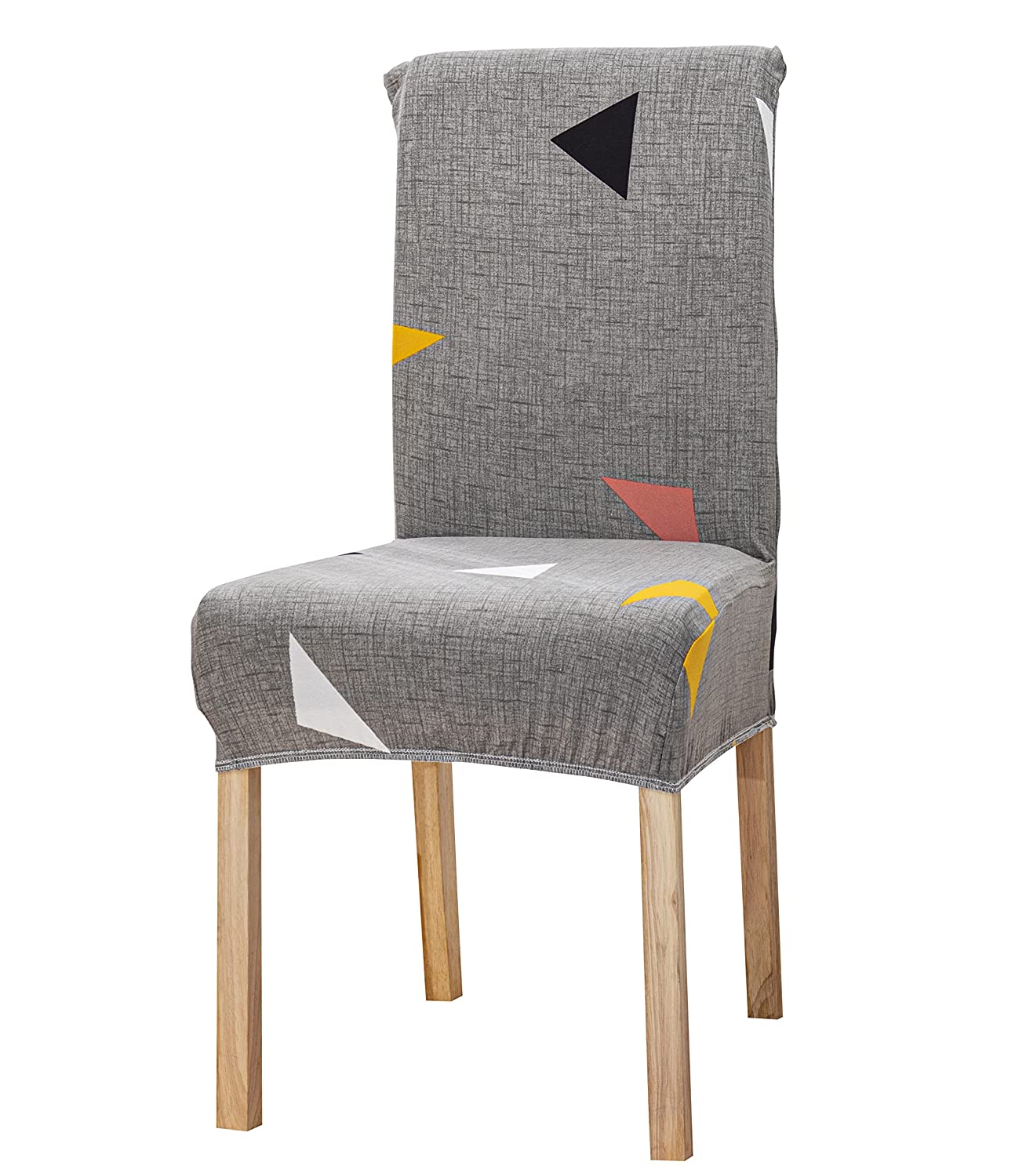 Printed Chair Cover -  Grey Trio