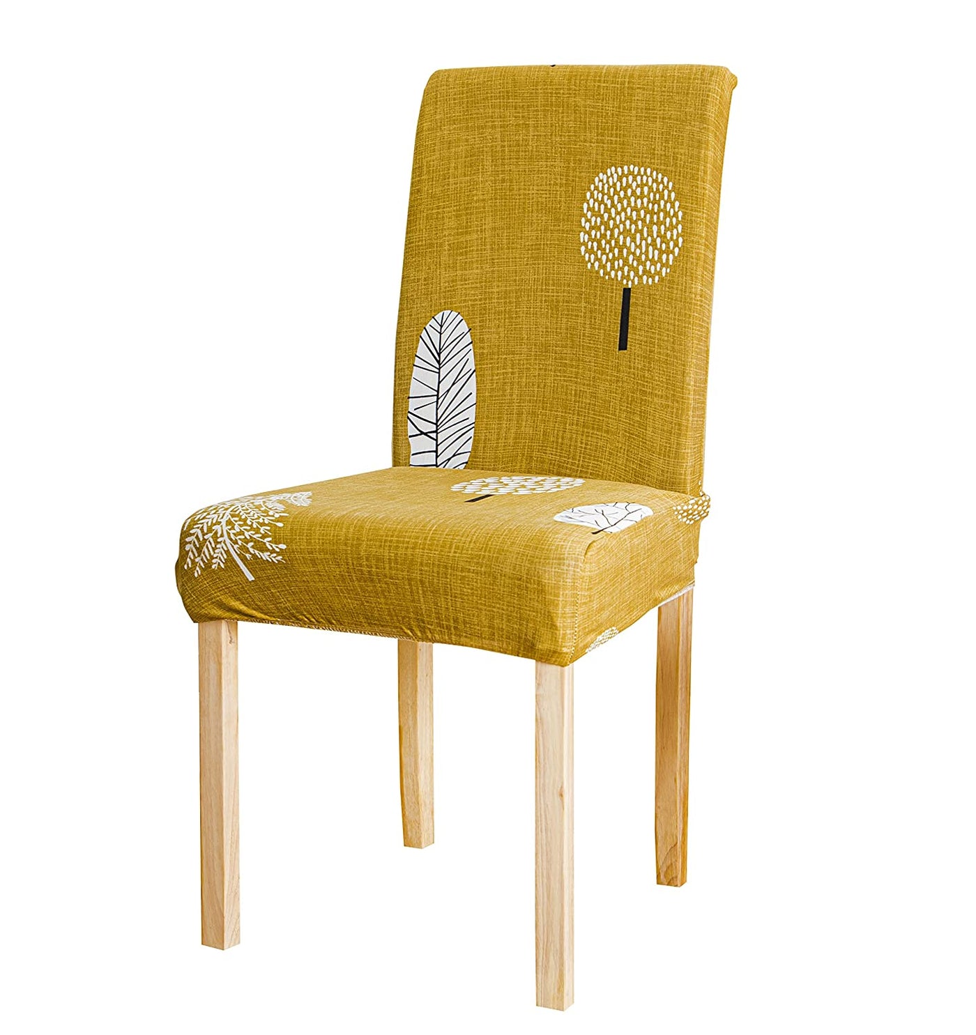 Printed Chair Cover - Mustard Flower