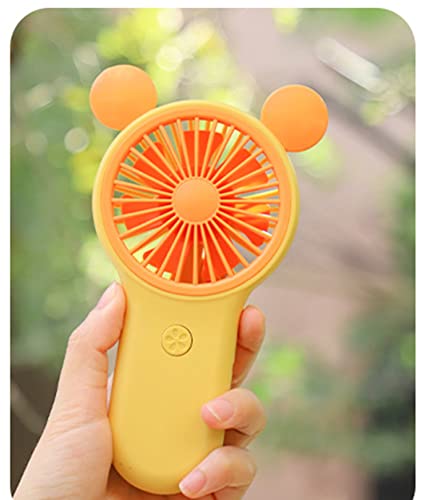 Mini USB Rechargeable Cute Cartoon Bear Light Fan for Boys & Girls, Summer Gifts Cooling Fan