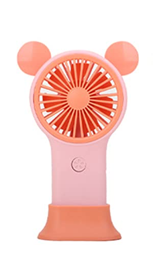 Mini USB Rechargeable Cute Cartoon Bear Light Fan for Boys & Girls, Summer Gifts Cooling Fan
