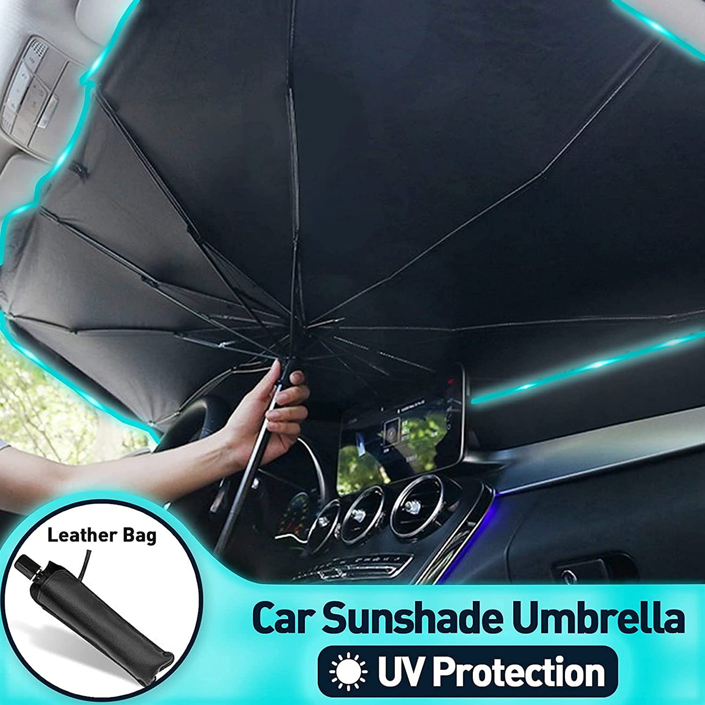 Foldable Car Windshield Sun Shade Umbrella Cover