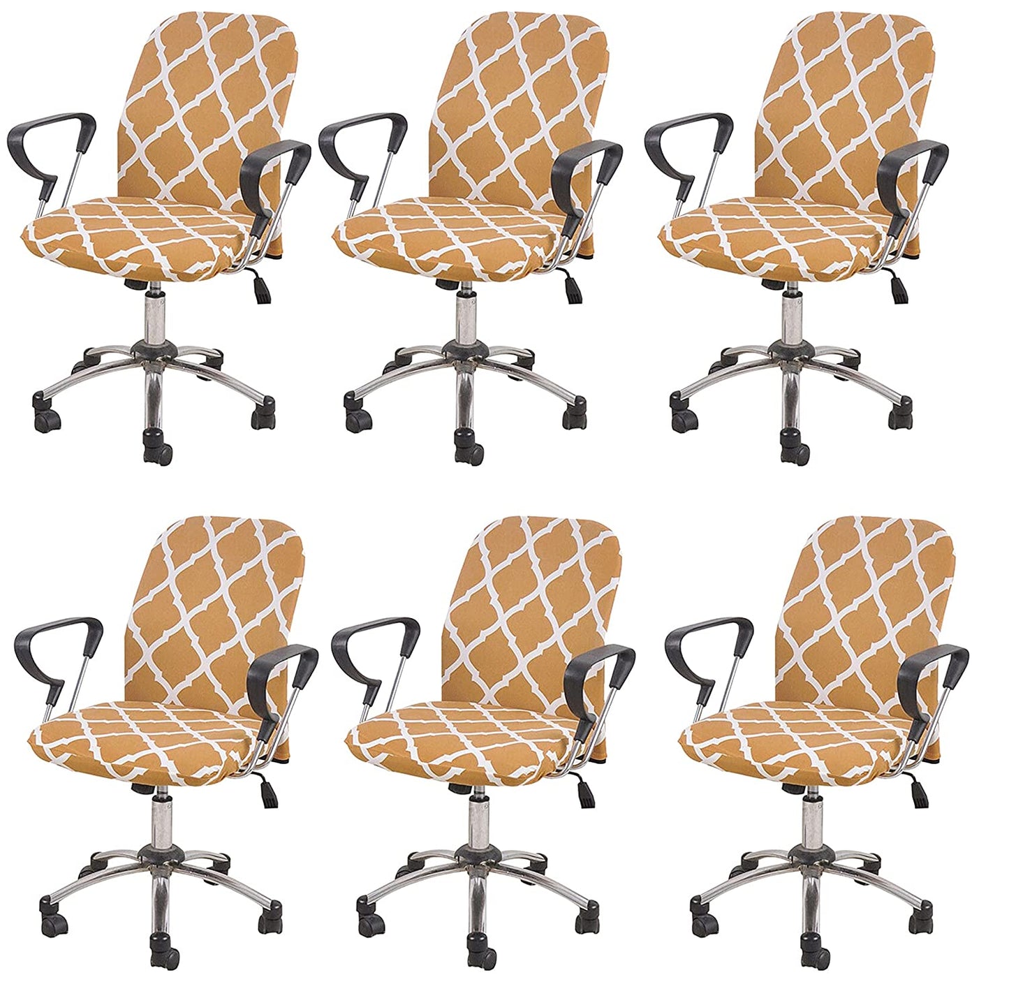Computer Office Chair Cover (Beige Diamond)