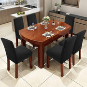 Solid Elastic Chair Cover - Black