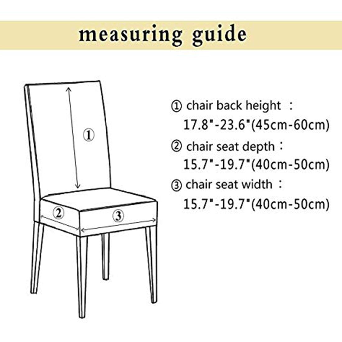 Printed Elastic Chair Cover - blue daisy