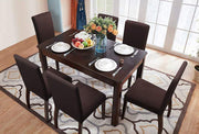 Solid Elastic Chair Cover - Brown