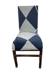 Elastic Chair Cover (Checkerplaid Blue)
