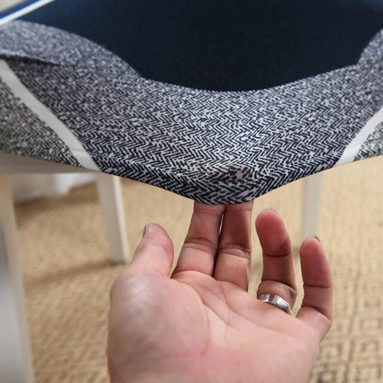 Elastic Chair Cover (Checkerplaid Blue)