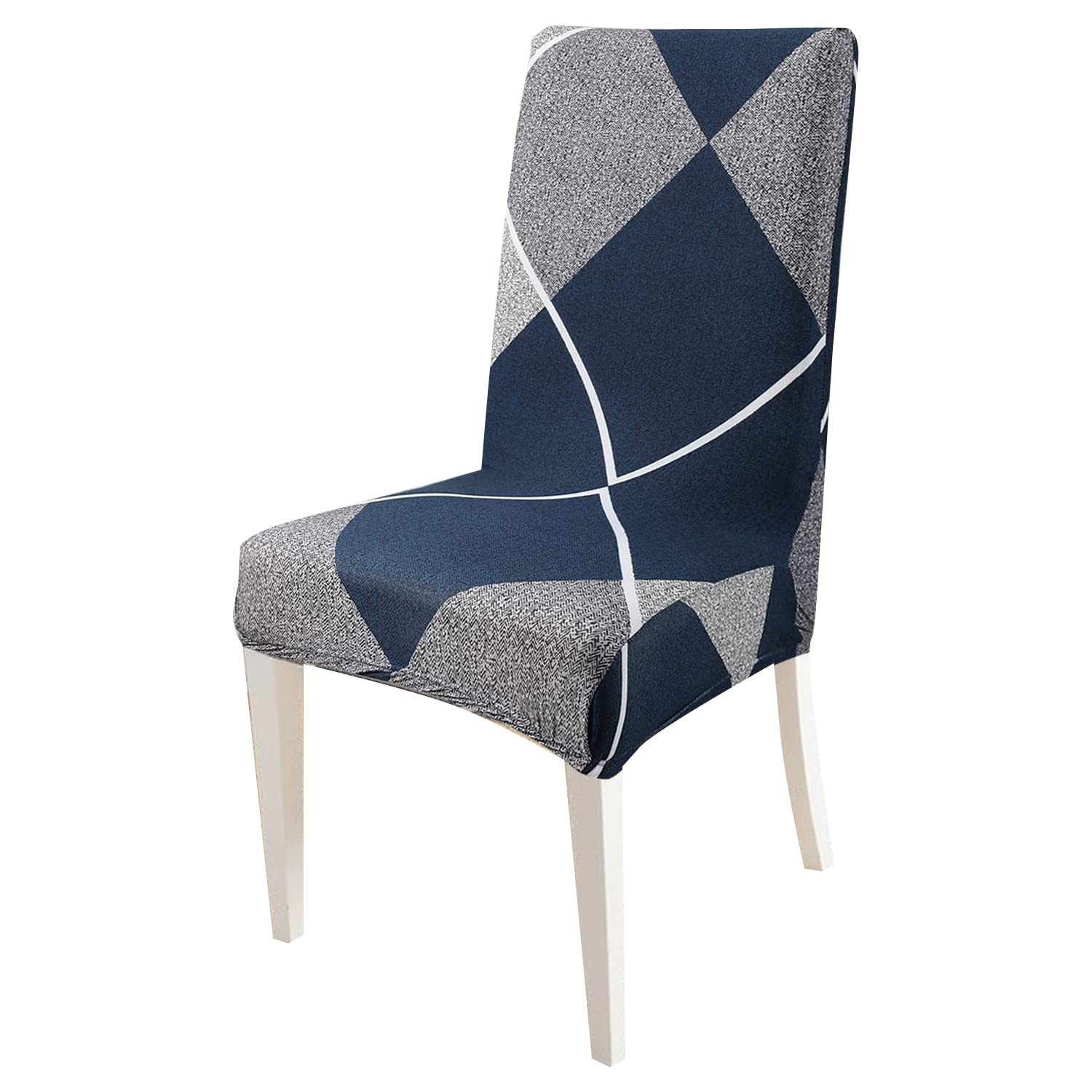 Elastic Chair Cover (Checkerplaid Blue)
