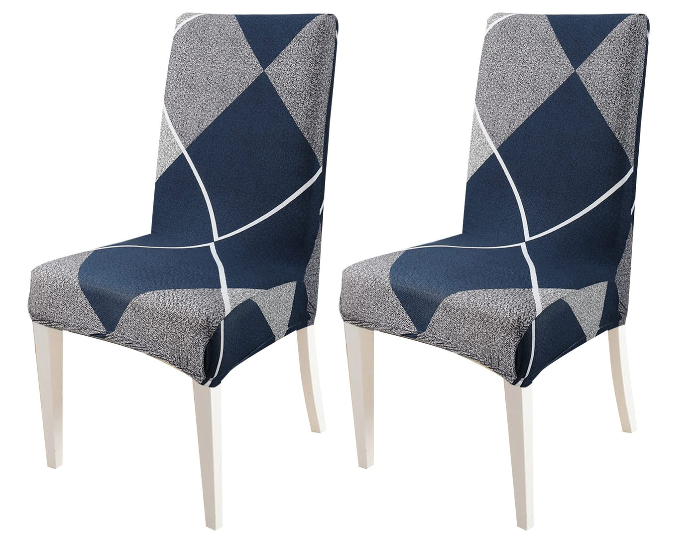 Elastic Chair Cover (Checkerplaid Blue)