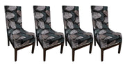 Printed Elastic Chair Cover - Green Fern