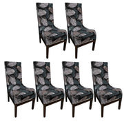 Printed Elastic Chair Cover - Green Fern