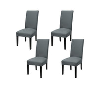 Solid Elastic Chair Cover - Grey