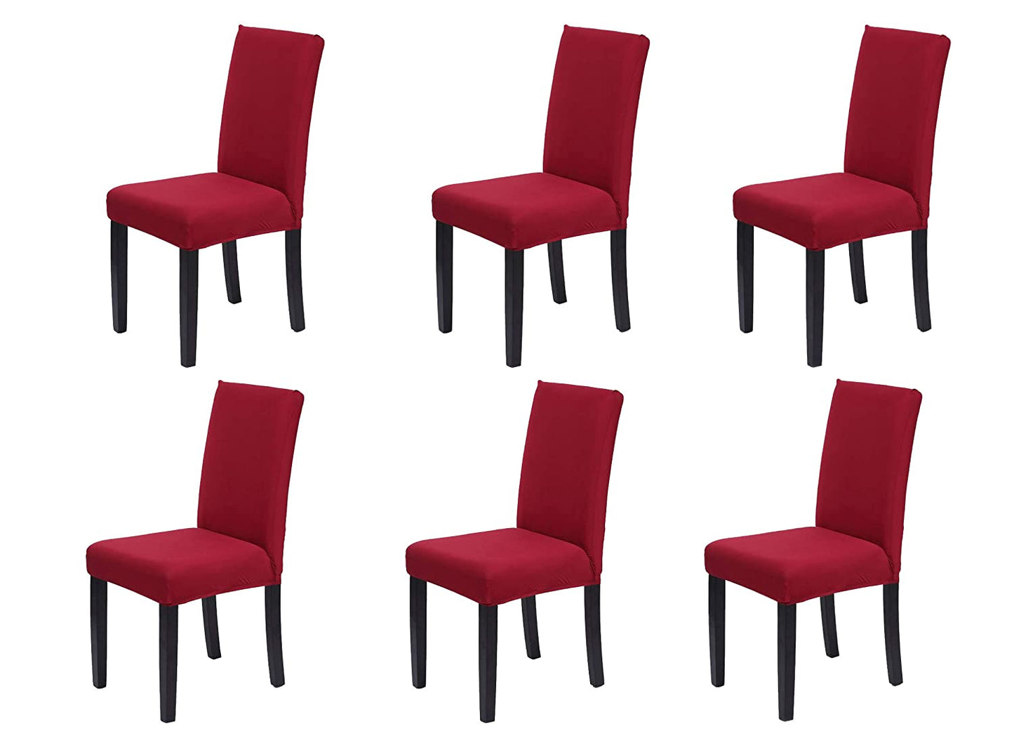 Solid Elastic Chair Cover - Maroon