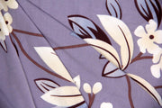 Printed Elastic Chair Cover - Purple Flower