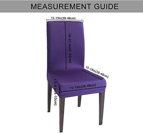 Solid Elastic Chair Cover - Purple