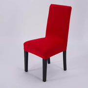 Solid Elastic Chair Cover - Red