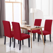 Solid Elastic Chair Cover - Red