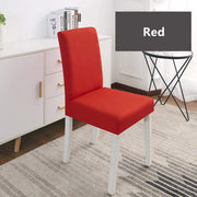 Solid Elastic Chair Cover - Red