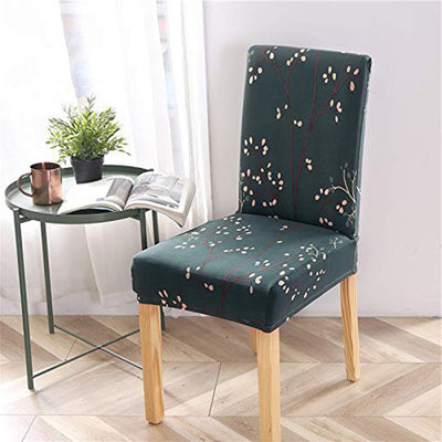 Printed Elastic Chair Cover -Mightnight Branch
