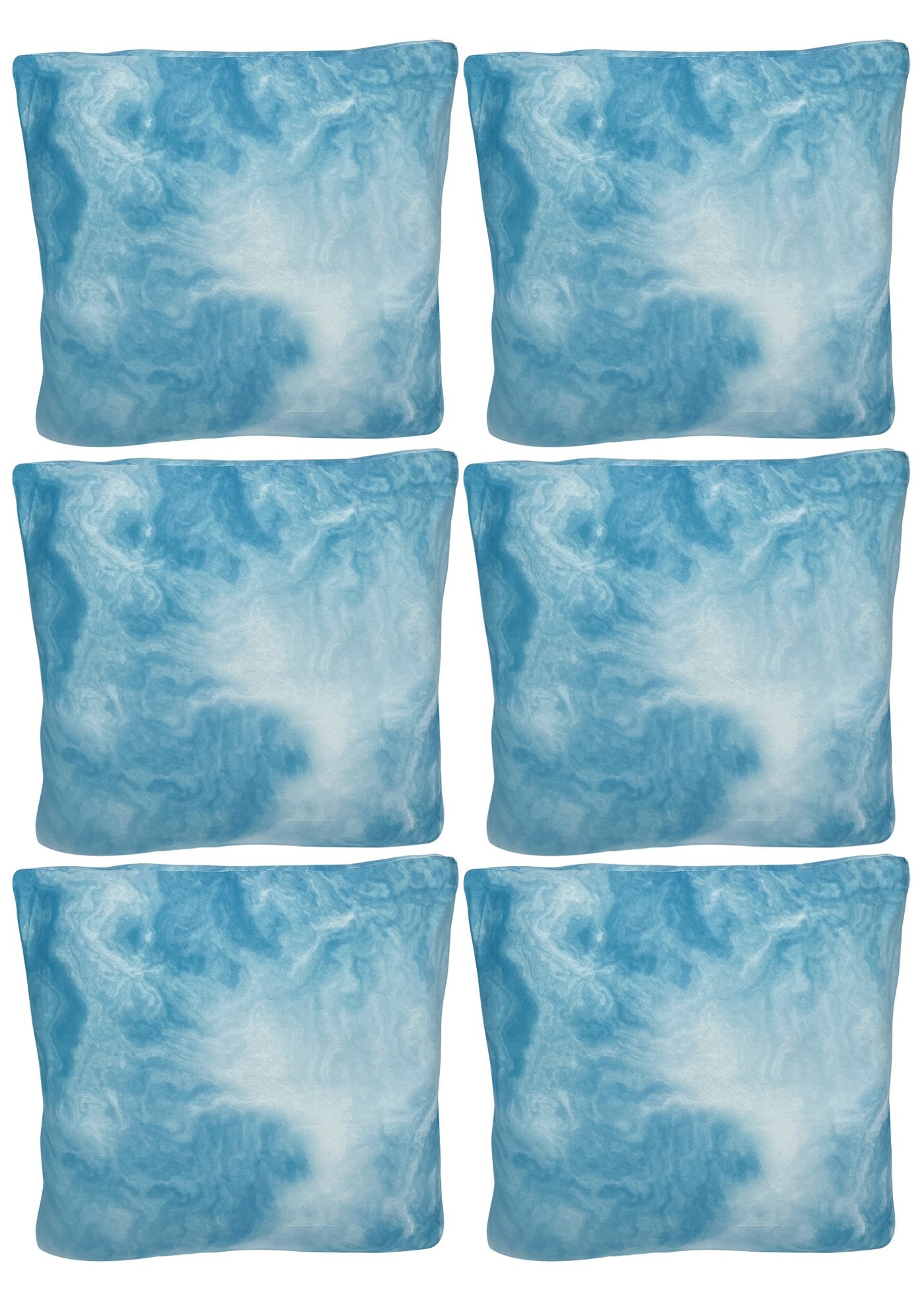 Polyester Cushion Cover - Fog White Blue