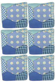 Polyester Cushion Cover - Octagon Blue