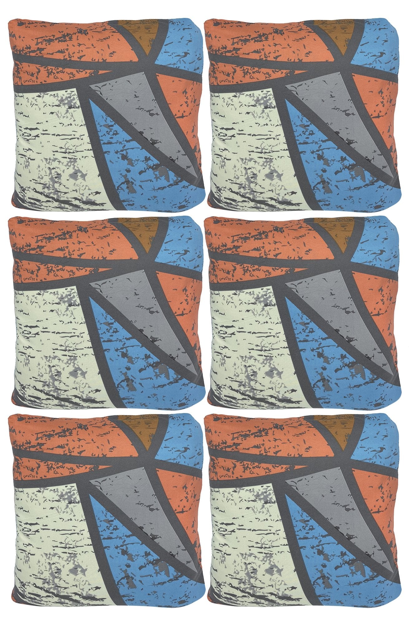 Polyester Cushion Cover - Prism Orange Blue