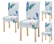 Printed Chair Cover - Light Blue Tropical