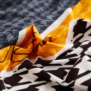 Printed Sofa Cover - Black Handstooth