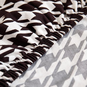Printed Sofa Cover - Black Handstooth