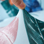 Printed Sofa Cover - Light Blue Tropical