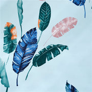 Printed Sofa Cover - Light Blue Tropical