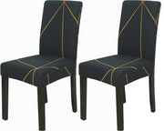 Elastic Chair Cover - Green Prism