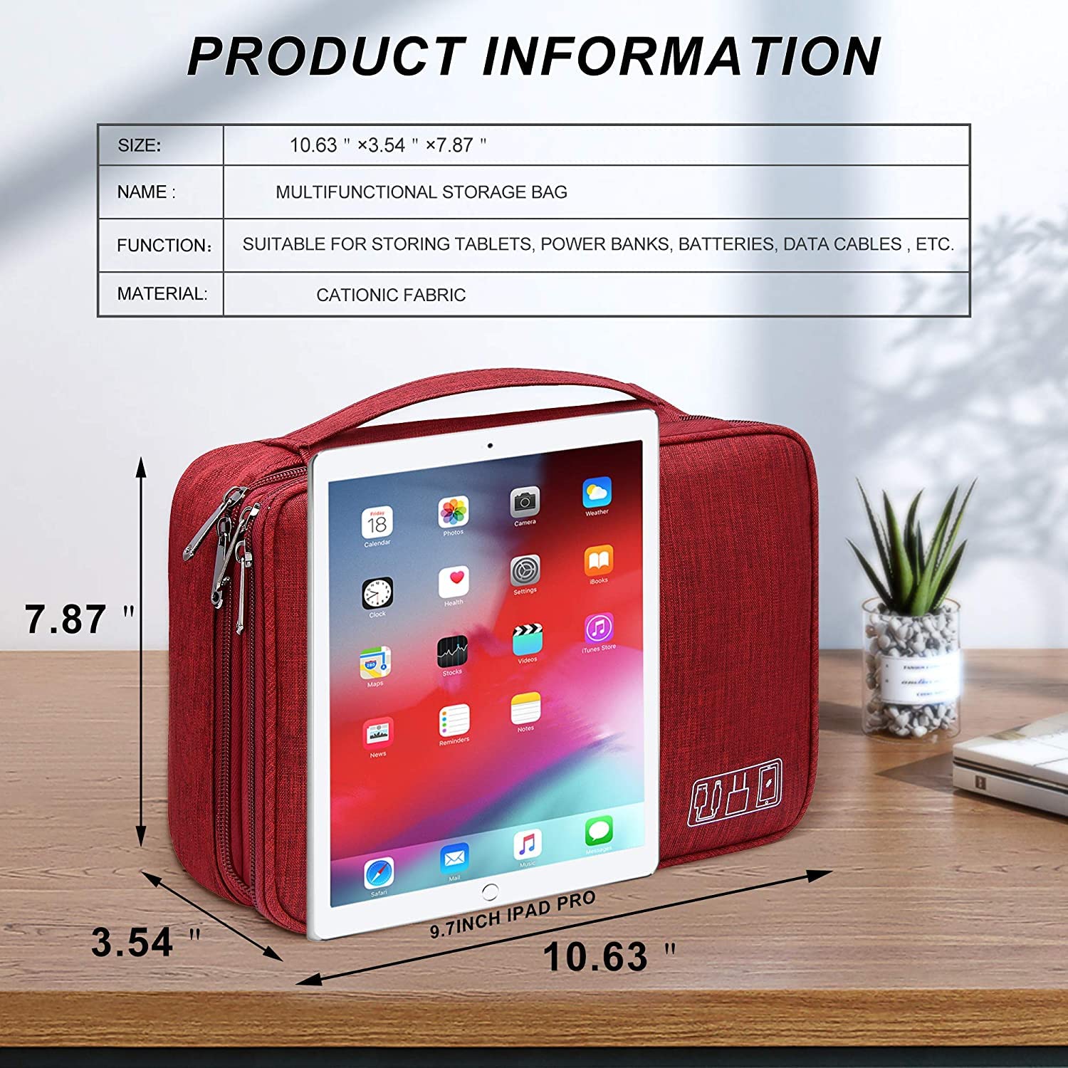 Double Layer Electronics Organizer