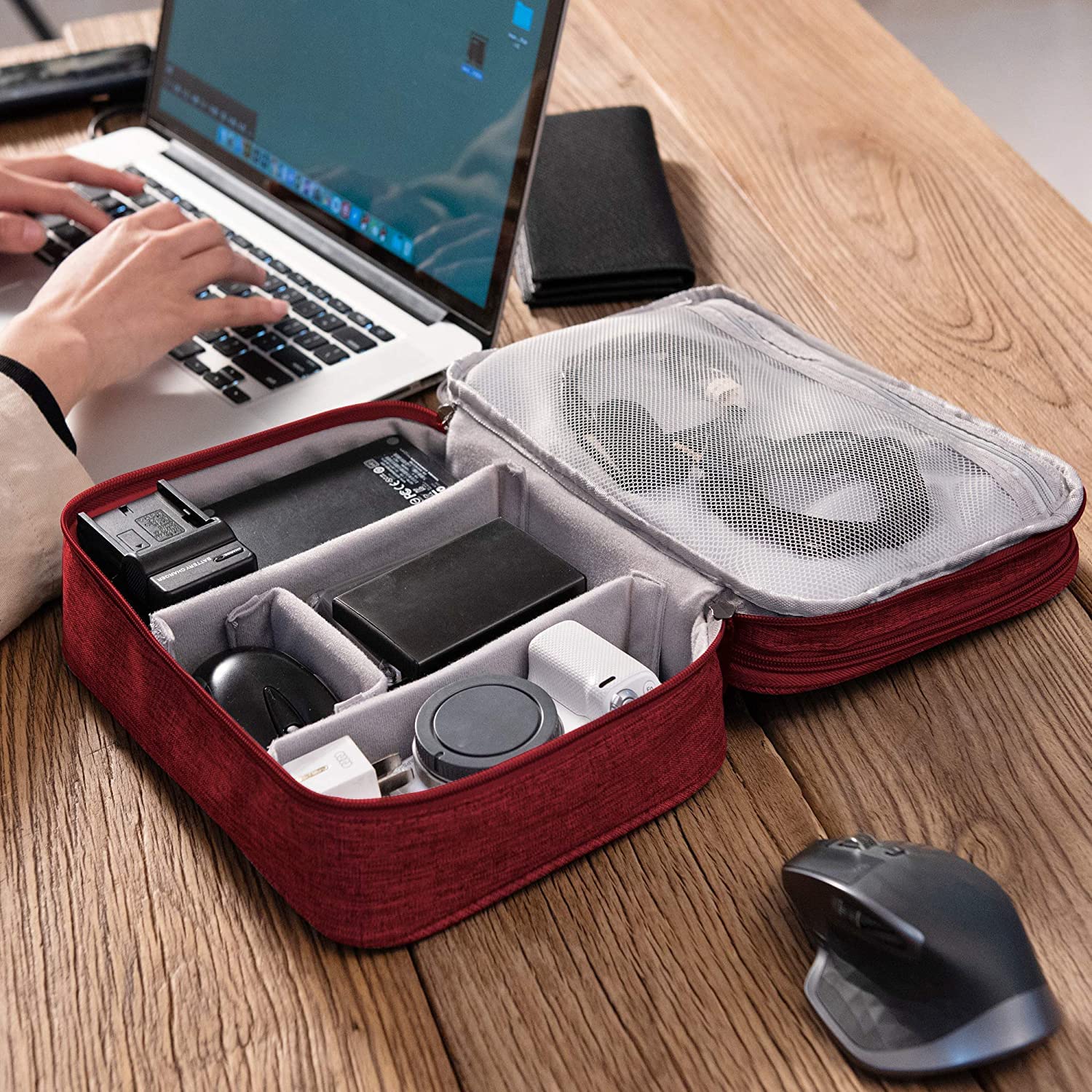 Double Layer Electronics Organizer