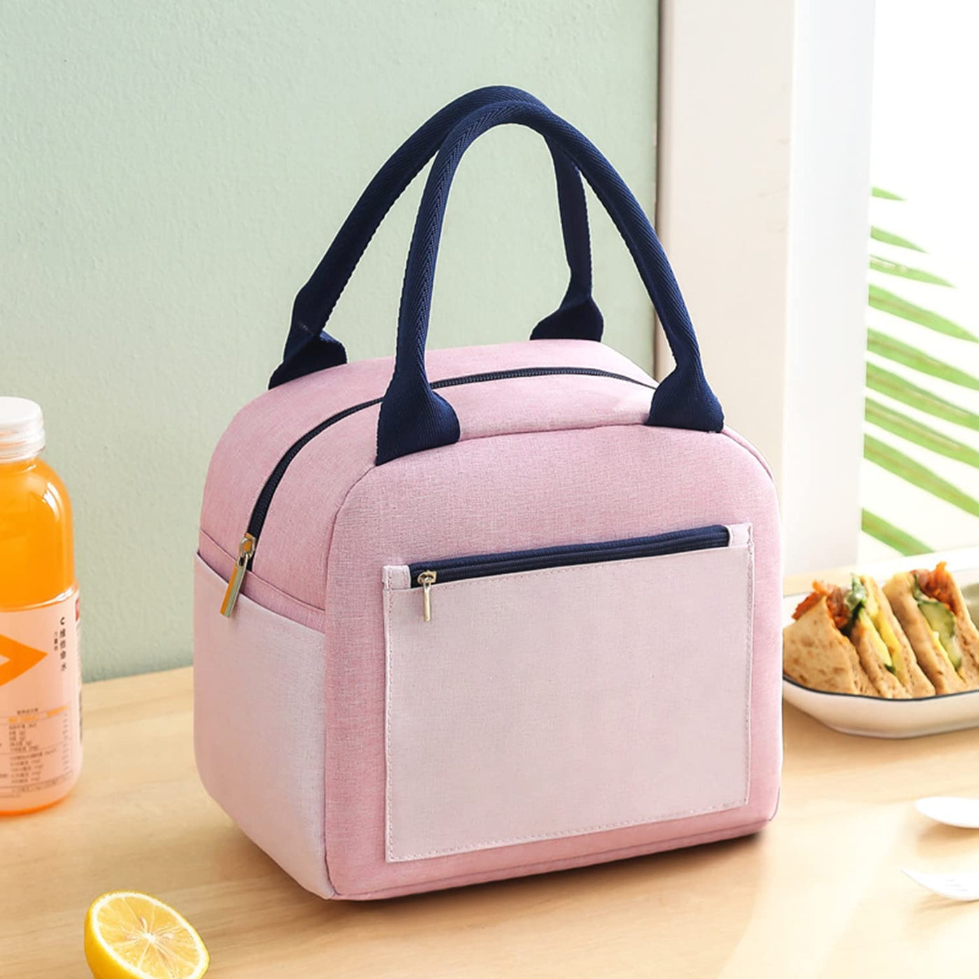 Lunch Tote Handbag with Aluminum Foil