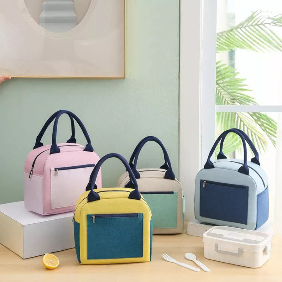 Lunch Tote Handbag with Aluminum Foil