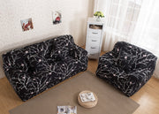 Printed Sofa Cover - Black Branch