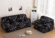 Printed Sofa Cover - Black Branch