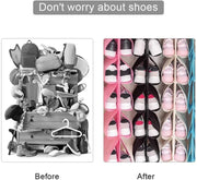 12 Grids Pocket Shoes Hanging Closet Organizer