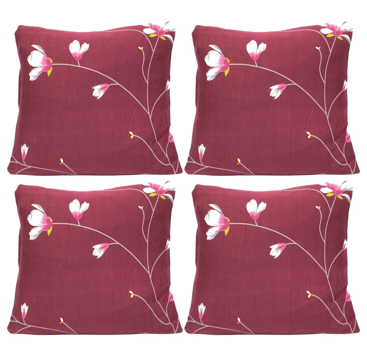 Polyester Cushion Cover - Wine Floral