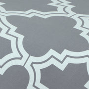 Printed Sofa Cover - Grey Diamond