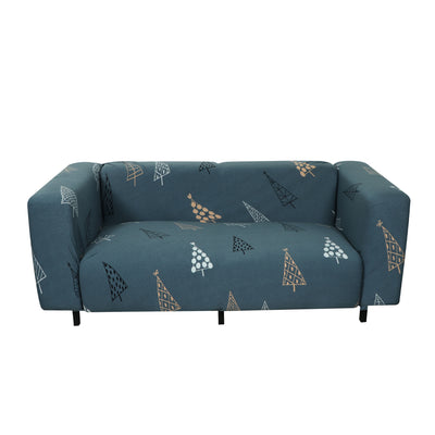 Printed Sofa Cover - Grey Pine