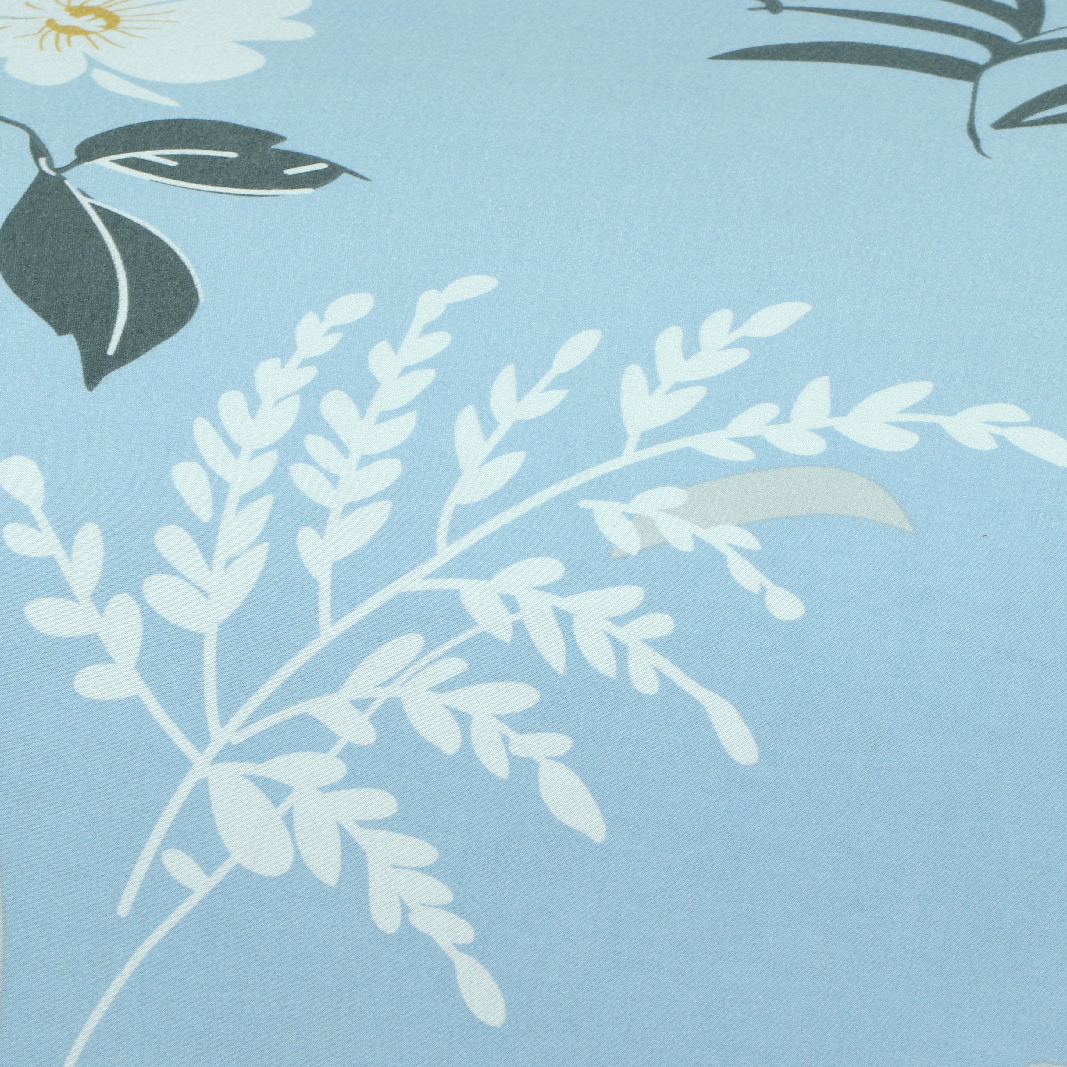 Printed Sofa Cover - Sky Blue Flower