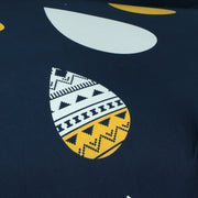 Printed Sofa Cover - Dark Blue Drop