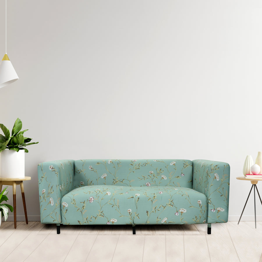 Printed Sofa Cover - Green Autumn