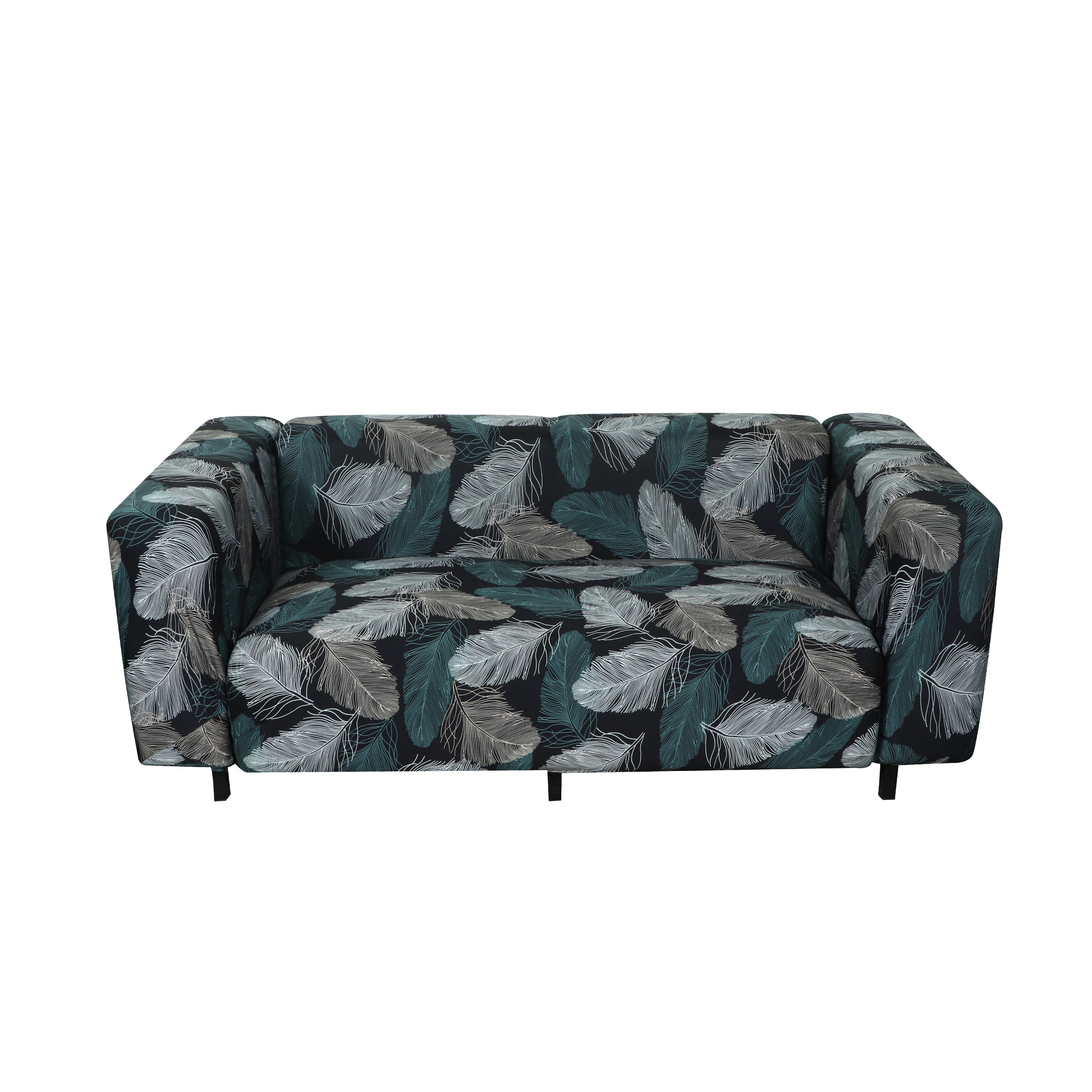 Printed Sofa Cover - Green Fern
