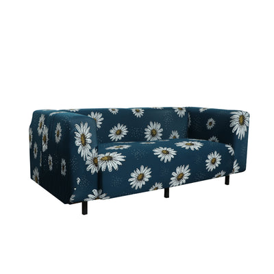 Printed Sofa Cover - Green Sunflower