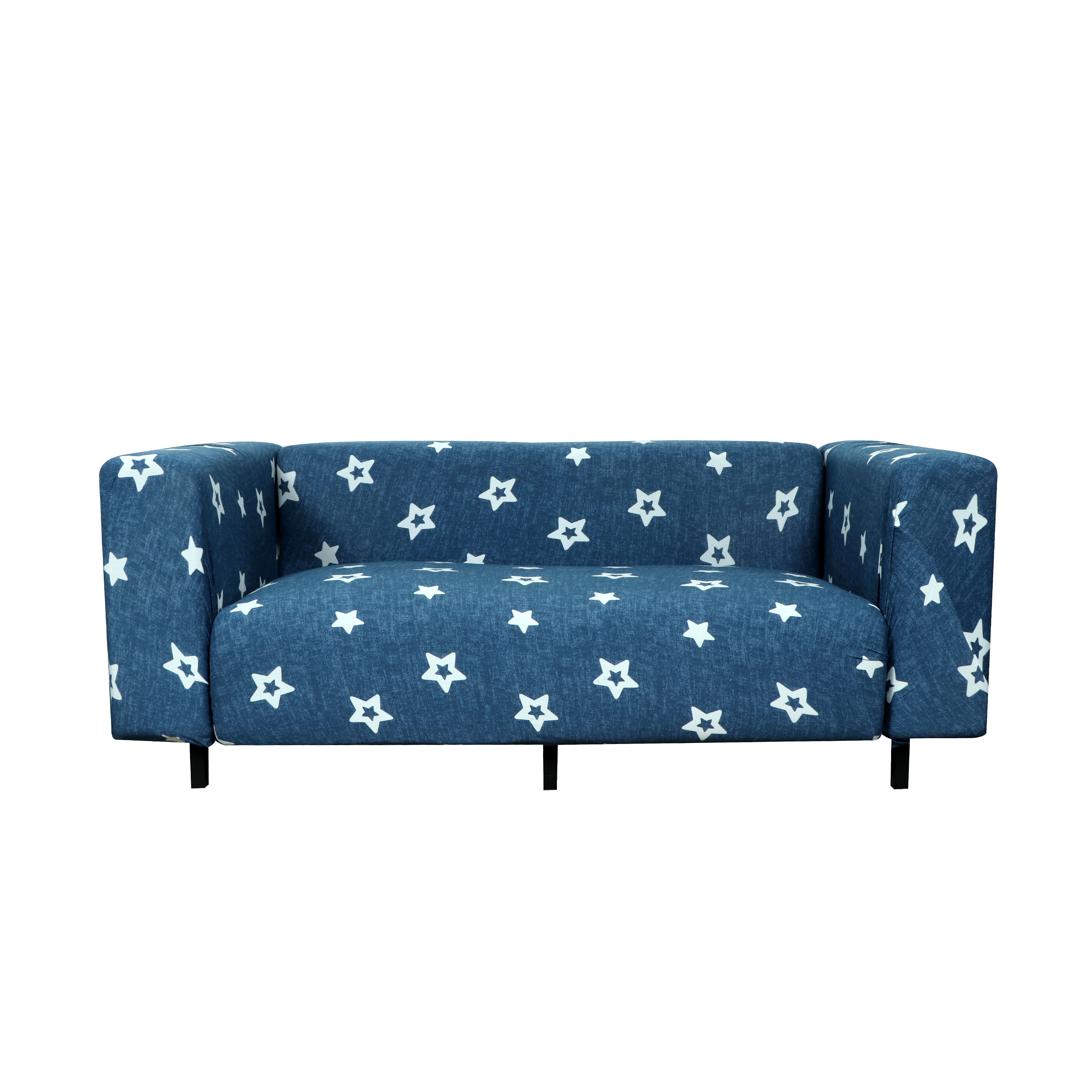 Printed Sofa Cover - Dark Blue Star