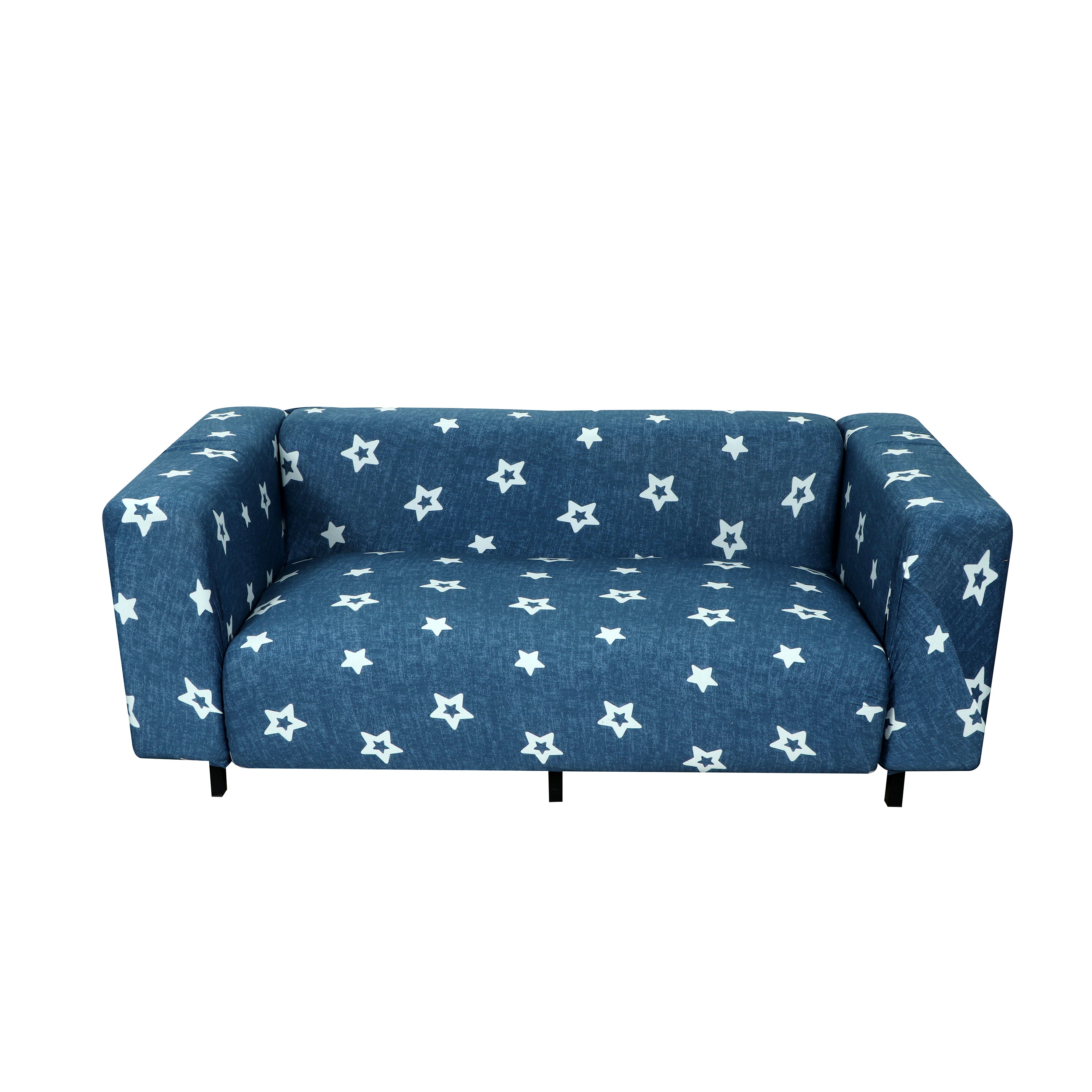 Printed Sofa Cover - Dark Blue Star