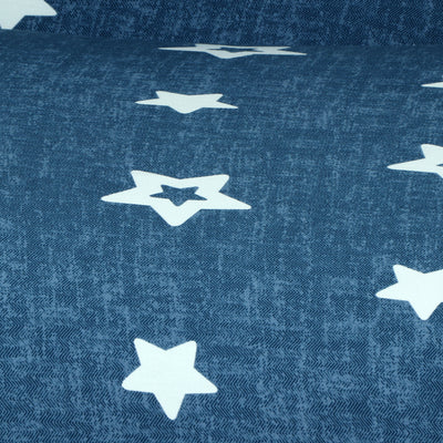 Printed Sofa Cover - Dark Blue Star